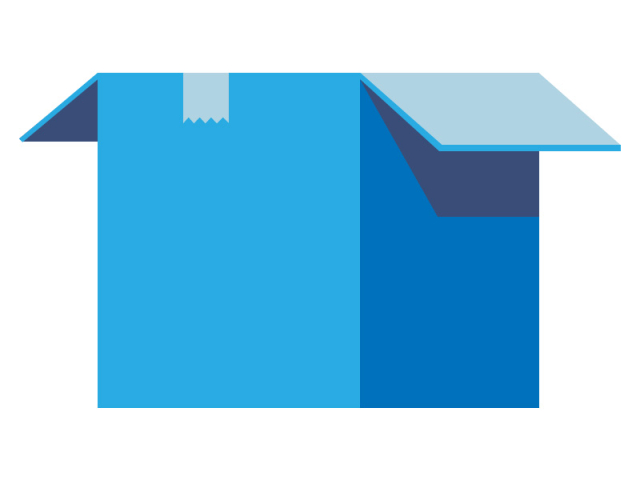 53 Single Color Box Blue Product