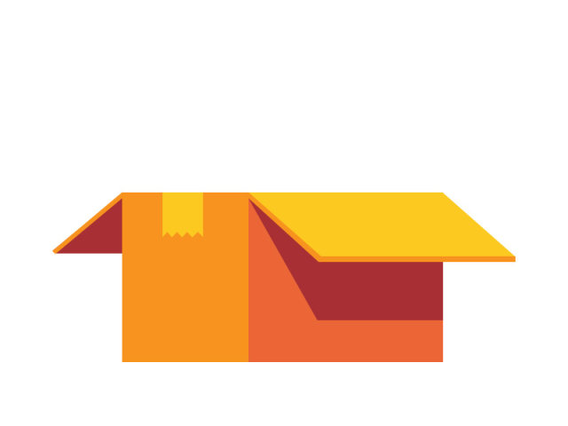 79 Single Color Box Orange Product